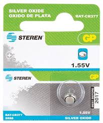 PILA (BATERIA) DE OXIDO DE PLATA DE 1.55V, PARA  RELOJ