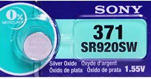 PILA BATERIA DE OXIDO DE PLATA DE 1.55V MODELO  371
