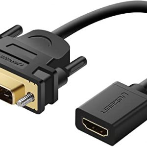 ADAPTADOR HDMI HEMBRA A DVI 25 PINES MACHO