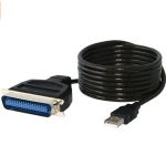 ADAPTADOR DE USB 2.0 A PUERTO PARALELO NEGRO  CENTRONICS 36M
