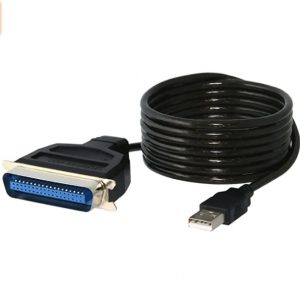 ADAPTADOR DE USB 2.0 A PUERTO PARALELO NEGRO  CENTRONICS 36M