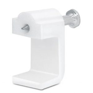 GRAPA DE 8.5 MM CABLE PLANO TELEFONICO GRANDE  BLANCO CON CLAVO CON 20