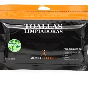 TOALLAS LIMPIADORAS HUMEDAS PARA NOTEBOOK Y  PANTALLAS LCD ANTIESTATICAS