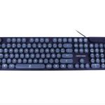 TECLADO USB ALAMBRICO AZUL