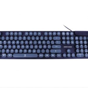 TECLADO USB ALAMBRICO AZUL