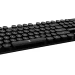 TECLADO INALAMBRICO NEGRO TECLAS REDONDAS