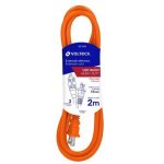 EXTENSION ELECTRICA USO RUDO DE 2TS CALIBRE 16  NARANJA ER-2X16 VOLTECK