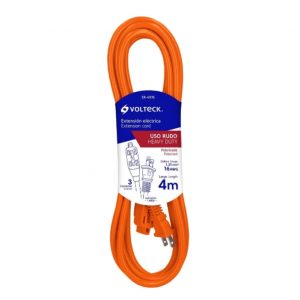 EXTENSION ELECTRICA USO RUDO DE 4TS CALIBRE 16  NARANJA ER-2X16 VOLTECK