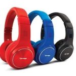 DIADEMA VORAGO BLUETOOTH HPB-300 NEGRA Y  ROJA