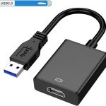 ADAPTADOR USB 3.0 MACHO A HDMI HEMBRA