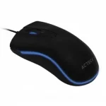 MOUSE ALAMBRICO OPTICO NEGRO/AZUL