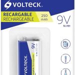 PILA DE 9V CUADRADA RECARGABLE 250MAH RE-9V2