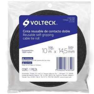 CINTA VELCRO DE CONTACTO DOBLE 14.5 MM X  10MTS