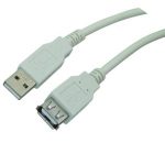 EXTENCION DE PUERTO USB A MACHO/A HEMBRA  1.8MTS