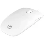 MOUSE ALAMBRICO OPTICO BLANCO PLANO
