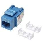 JACK HEMBRA AZUL CAT 5E PARA PLACA O TAPA DE  PARED O SWICHT DE IMPACT