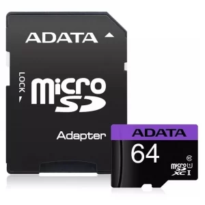 MEMORIA MICRO SD DE 64GB CON ADAPTADOR CLASE  10